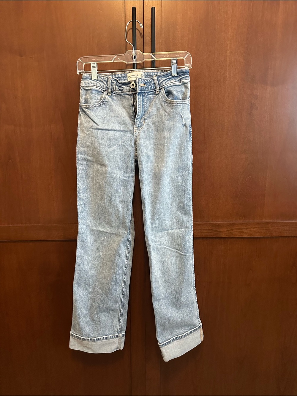 Abercrombie & Fitch Girls High Rise Wide Leg 13/14 Long Jeans